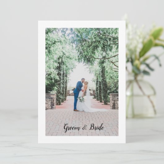 Invitation de mariage simple (Debout devant)