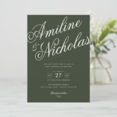 Invitation de mariage simple (Debout devant)
