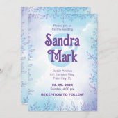 Invitation de mariage simple à l'aquarelle (Devant / Derrière)