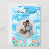 Invitation de mariage simple aquarelle (Dos)