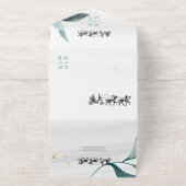 Invitation de mariage, simple avec calèche rétro (Extérieur)
