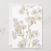 Invitation de mariage simple avec Gypsophile (Dos)