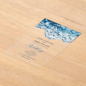 invitation de mariage simple classique en acryliqu (Poser)