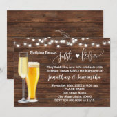 Invitation de mariage simple et champêtre (Devant / Derrière)