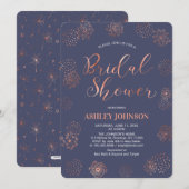 Invitation de mariage simple et élégant en cuivre (Devant / Derrière)