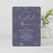 Invitation de mariage simple et élégant en cuivre (Debout devant)