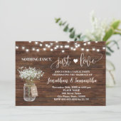 Invitation de mariage simple et élégant pour une f (Debout devant)