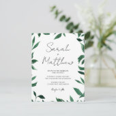 Invitation de mariage simple et élégante (Debout devant)