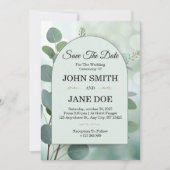 Invitation de mariage simple et élégante (Devant)