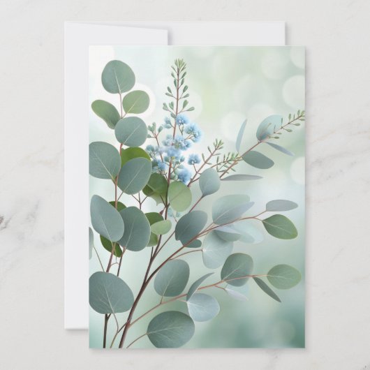 Invitation de mariage simple et élégante (Dos)