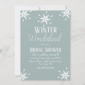 Invitation de mariage Simple Flocons de Neige d'Hi (Devant)
