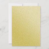Invitation de mariage simple pêche et dorée avec c (Dos)