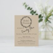 Invitation de mariage simple personnalisable pour (Debout devant)
