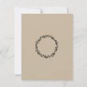 Invitation de mariage simple personnalisable pour (Dos)
