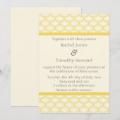 Invitation De Mariage Simplement Glamourous, Saffr (Devant / Derrière)