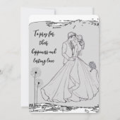 Invitation de mariage Simplicité qui parle de luxe (Dos)