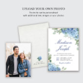 Invitation de mariage SINI Blue Hydrangea