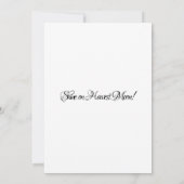 Invitation de mariage sous la lune d'octobre (Dos)