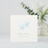 Invitation de mariage Starfish Beach (Debout devant)