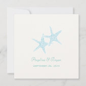 Invitation de mariage Starfish Beach (Devant)