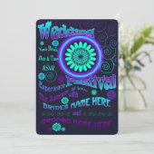 Invitation de mariage Summer of Love (Debout devant)