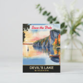 Invitation de mariage sur la falaise du Devil's La (Debout devant)
