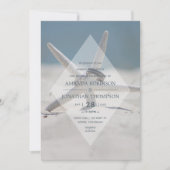 Invitation de mariage sur la plage (Devant)