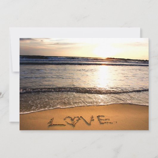 Invitation de mariage sur la plage (Devant)