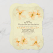 Invitation de mariage sur la plage avec hibiscus (Devant / Derrière)