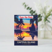 Invitation de mariage sur la plage de l'île Captiv (Debout devant)
