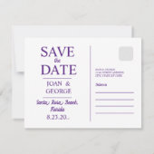 Invitation de mariage sur la plage de Santa Rosa B (Dos)