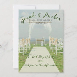 Invitation de mariage sur la plage Isle in the Sun
