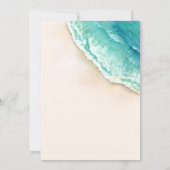 Invitation de mariage sur la plage, Mariage de l'o (Dos)