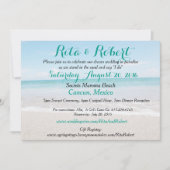 Invitation de mariage sur la plage - Ocean I Art s (Devant)