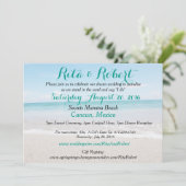 Invitation de mariage sur la plage - Ocean I Art s (Debout devant)