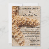 Invitation de mariage sur la plage : Starfish in S (Devant)