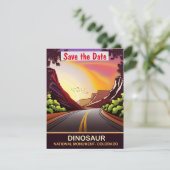 Invitation de mariage sur la route du Dinosaur Nat (Debout devant)