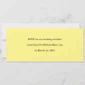 Invitation de mariage (sur le modèle d'un billet d (Dos)