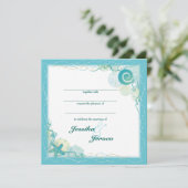 Invitation de mariage sur le thème de l'océan (Debout devant)
