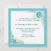 Invitation de mariage sur le thème de l'océan (Dos)