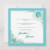 Invitation de mariage sur le thème de l'océan (Devant)