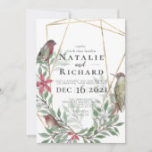 Invitation de mariage sur le thème de Noël (Devant)