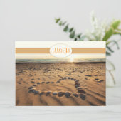 invitation de mariage sur plage (Debout devant)
