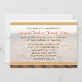 invitation de mariage sur plage (Dos)