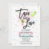 Invitation de mariage "Taco Bout Love" (Devant)