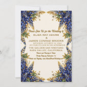 Invitation de mariage Texas Bluebonnet (Devant)