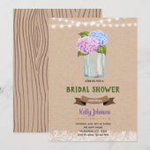 Invitation de mariage thème floral (Devant / Derrière)