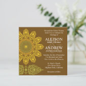 Invitation de mariage Tournesol (Debout devant)