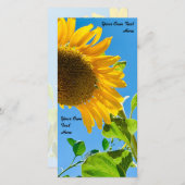 Invitation de mariage tournesol (Devant / Derrière)