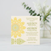 Invitation de mariage Tournesol (Debout devant)